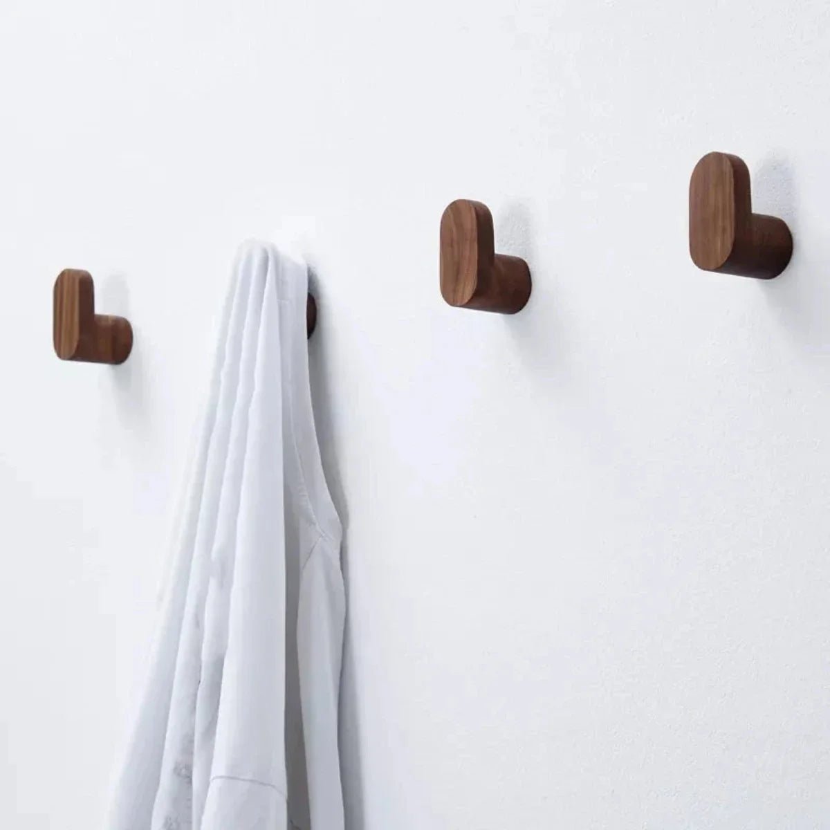 Wooden L-Shaped Coat Hooks